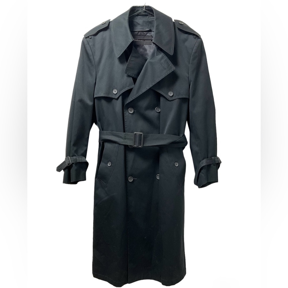 🔥Charles Klein Quality Warm Full Zip Out Lined Double Breasted Trench Coat!